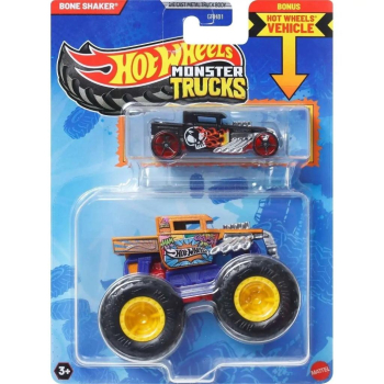 Hot Wheels Monster Trucks Pojazd 1:64 + auto JCG41